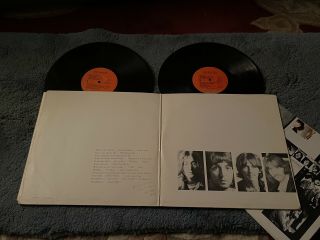 THE BEATLES Lp WHITE ALBUM with Poster Capitol SWBO 101 NM - Vinyl 2