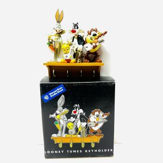 Vintage 1998 Looney Tunes Key Holder Bugs Bunny Tweety Taz Sylvester