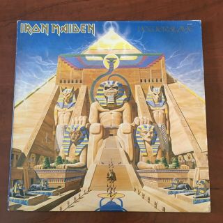 Iron Maiden ‎ " Powerslave " (lp,  Vinyl Record) 1984 Capitol Sj - 12321