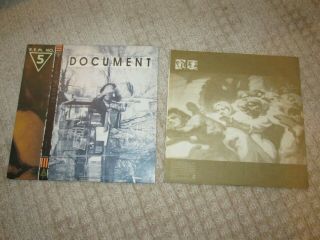 R.  E.  M.  REM - Document - Vinyl LP Record IRS 42059 1st PRESS NM to M 3