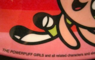 Powerpuff Girls Plate,  Heart Shaped Melamine Party Plate; 1999,  Cartoon Network 2