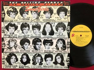 The Rolling Stones Some Girls Lp (1978) Orig Banned Lucy/marilyn Coc 39108