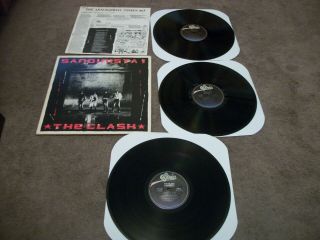 The Clash - Sandinista 3x Lp Orig 1980 Epic - Sterling Press W/ Poster Vg,  Vinyl