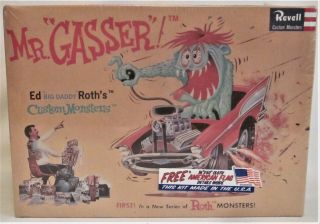 Rare 2001 Revell Ed Big Daddy Roth Mr Gasser Hot Rod Monster Model Kit Ratfink