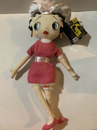 Vintage Betty Boop Plush Doll Wedding 1999