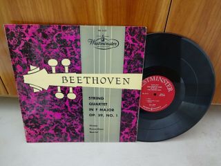 Beethoven String Quartet Vienna Konzerthaus Quartet Westminster Wl 5127 Lp Vg,