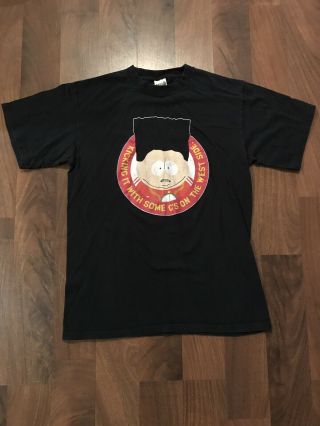 Vtg 90s South Park T - Shirt - Kickin It With Some Gs On The Westside Cartman Sz M