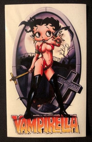 Betty Boop Sticker “vampirella Body” Wow Sexy 3“ X 5 1/4“