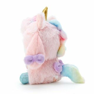 My Melody Unicorn Party Key Chain Plush Rainbow color Doll Sanrio Japan 3