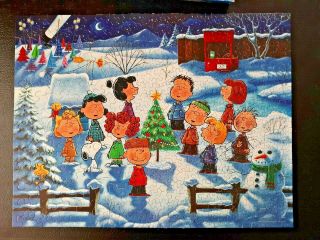 Vintage A Charlie Brown Christmas 500 Piece Puzzle - - Snoopy,  Gang Springbok