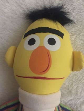Vintage Sesame Street Bert Doll By Applause. 2