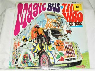 The Who Magic Bus On Tour Lp Record Shrink Sticker Decca 1968 Dl 75064 Stereo