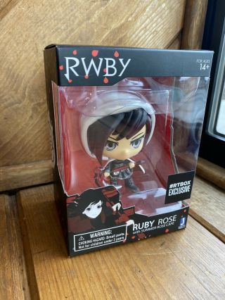 Rwby Ruby Rose With Summer Rose Cape Vinyl Figure Rtbox Exclusive
