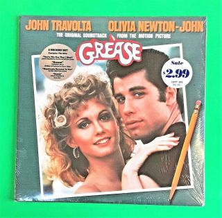 Grease Movie Soundtrack Lp - Factory - 1978 - Hype Sticker