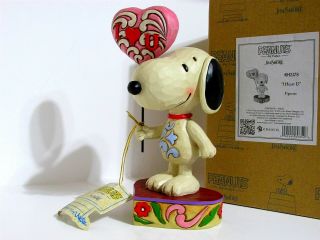 Snoopy Peanuts Charlie Brown Jim Shore Designs Enesco Valentine Figurine 2014