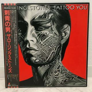 Rolling Stones / Tattoo You Japan Issue Lp W/obi,  Insert,  Poster