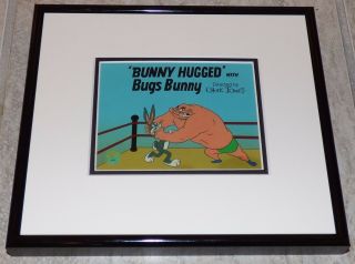 Chuck Jones Looney Tunes Bugs Bunny Crusher Framed Promo Card Wrestling