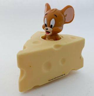 2000 Tom And Jerry Cartoon Network Toy,  Mouse In Moveable Cheese,  Hardee’s Food
