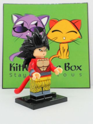 Dragon Ball Gt - Son Goku Saiyan 4 - Figure Compatible With Lego