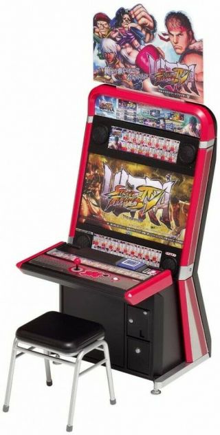 1/12 Scale Cabinet Arcade Machine Ultra Street Fighter Iv Vewlix Model Kit