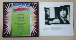 IGGY POP Instinct 1988 UK vinyl LP UNPLAYED,  press kit 2