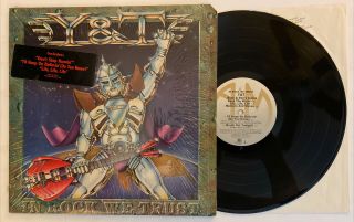 Y&t - In Rock We Trust - 1984 Us 1st Press (nm -) Hype Sticker Ultrasonic