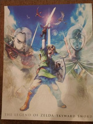 Legend Of Zelda 25th Anniversary Club Nintendo Poster Set W/misprint