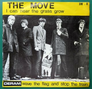 The Move I Can Hear The Grass Grow Belgian 7 " 45 Vinyl P/s Dm.  8