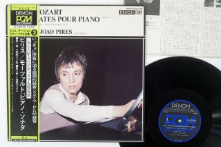 Maria - Joao Pires,  Mozart Les Sonates Pour Piano Vol 3 Denon Ox7053nd Japan Obi Lp