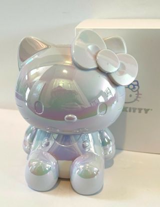 Sanrio Hello Kitty White Pearl Iridescent Desk Cup Trinket Dish Body