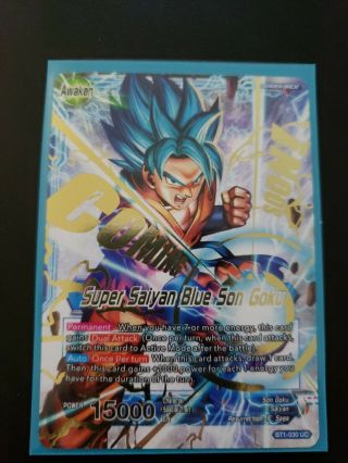 Bandai Dragon Ball Son Goku/super Saiyan Blue Son Goku Bt1 - 030 Uc (nm)