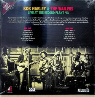 Bob Marley & Wailers - Live At The Record Plant ' 73 LP (180g Vinyl) 1973/2015 2