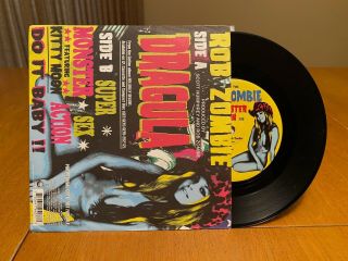 Rob Zombie " Dragula " B/w " Monster Sex Action " Promo 45 Rpm 7 " Rare Vinyl
