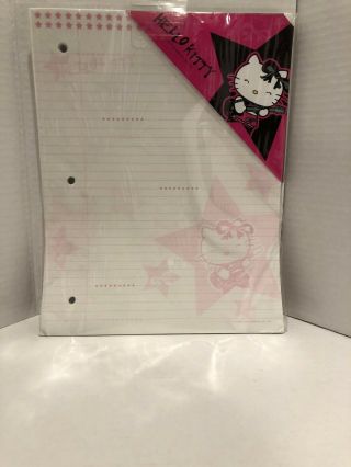 Sanrio - Hello Kitty Rockstar Pink Lined Paper Package - Rare Vintage