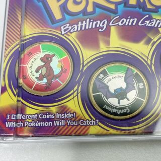 Vintage Pokemon Battling Coin Game 1999 Charmeleon,  Golbat,  Slowbro 2