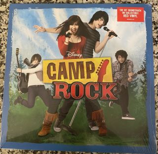 Camp Rock Red Colored Vinyl Lp; Disney Soundtrack Jonas Brothers Demi Lovato
