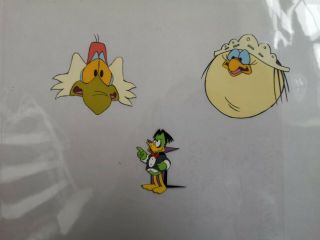 3x Count Duckula Production Animation Art Cels & Pencil Drawings