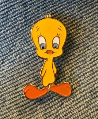 Tweety Bird Brooch Pin Looney Tunes Warner Bros.  Inc.  Older 80 