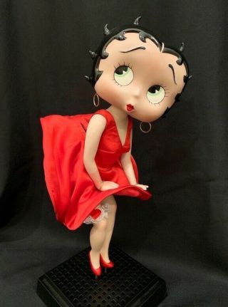 Danbury Betty Boop Red Dress Porcelain Collector Doll Vintage