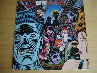 Rare Iggy Pop 1990 Lp Brick By Brick Near Vinyl/audio