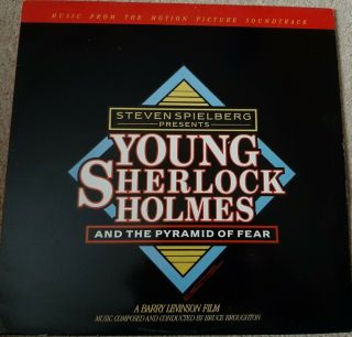 Young Sherlock Holmes Soundtrack Vinyl Lp - Bruce Broughton - 1985 Mca Rare