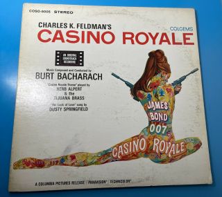 Rare 1967 Lp Casino Royale Burt Bacharach Colgems Stereo James Bond Coso - 5005