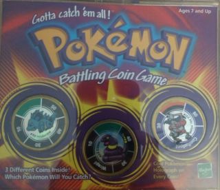 Vintage Pokemon Battling Coin Game 1999 Nidorina,  Ekans,  Mr.  Mime
