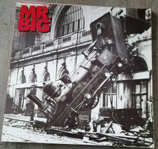 Mr Big Lp Lean Into It 1991 Atlantic Green/orange Half Label
