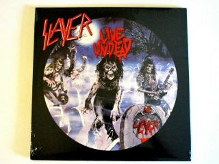 Slayer Live Undead Lp Silver Blood Splattered Vinyl Jeff Hannemam