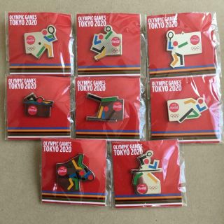Coca Cola Tokyo 2020 Olympic Pins Complete Set 8 Types Japan Limited Coca - Cola