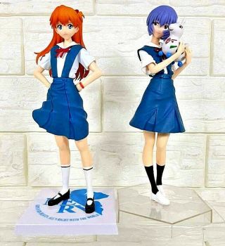Evangelion Eva X Rody Asuka Langley Rei Ayanami School Uniform Nerv Sega Figure