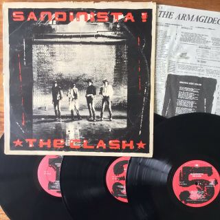 The Clash Sandinista (cbs Fsln1) 1980 1st Uk Pressed Vinyls,  Armagideon Times