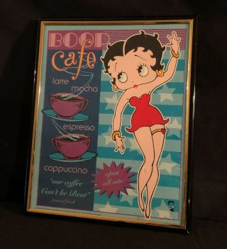 Betty Boop Boop Cafe Framed Sign