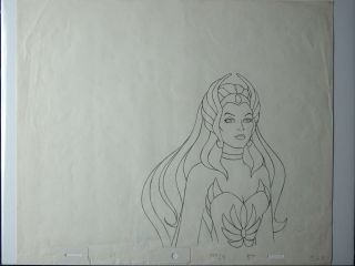 She - Ra Princess Of Power Production Cel Drawing: She - Ra - 560